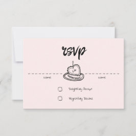 Blush de Placa RSVP de Penmanship Pastel