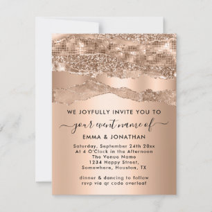 Blush de Rosa de Bordas com Glitter de Código QR