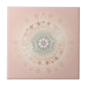 Blush de Rosa Dourado Mandala Floral