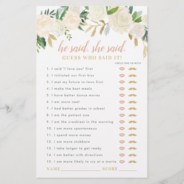 Blush Dourado Floral Disse Que Disse Que Disse Jog (Frente)