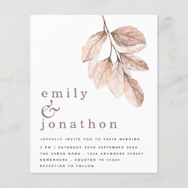 Blush Elegante De Orçamento Deixa Convite De Casam