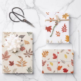 Blush Fall Leaves Pattern