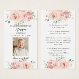 Blush Floral Foto Funeral