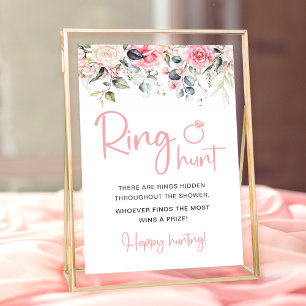 Blush Floral Jogo de Caça ao Anel