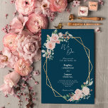 Blush Floral Marinho Simples Fazemos Convite De Ca<br><div class="desc">Este marinho floral vermelho simples nós fazemos convites para o casamento design apresenta belos fundos clássicos chic de cor-de-rosa pastel e azul marinho com simples tipografia moderna e caligrafia elegante para definir um tom sofisticado para qualquer estilo de evento. Cada produto é embelezado com rosas rosas rosadas e escamosas, cor-de-rosa,...</div>