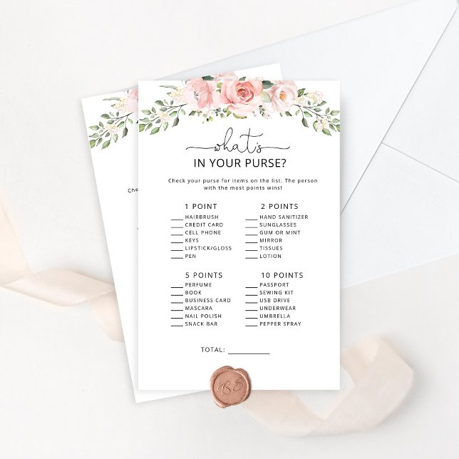 Blush floral o que há no seu jogo de bolsa (Criador carregado)