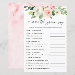 Blush Floral O Que O Grupo Disse Os Cartões De Jog