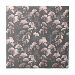 Blush Ginkgo Luxe – Botânica Dourada em Preto (1)