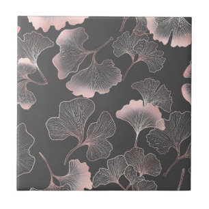 Blush Ginkgo Luxe – Botânica Dourada em Preto (7)