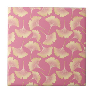Blush Ginkgo Luxe – Botânica Dourada em Rosa (3)