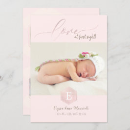 Blush Honeycomb, Anúncio de Nascimento+Obrigado