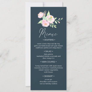 Blush Peonies ⎥ Menu Janto Casamento Convite