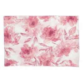 Blush Pink Blossoms Watercolor Painted Airy Floral
