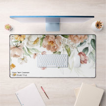 Blush Pink Floral Drop 1600s - Arte contínua