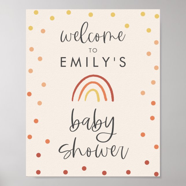 Blush Pink Terracotta - Poster de Sinal de Boas-vi (Frente)