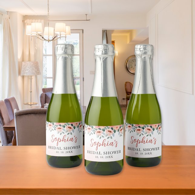 Blush Pink Watercolor Floral Bridal Shower (Criador carregado)