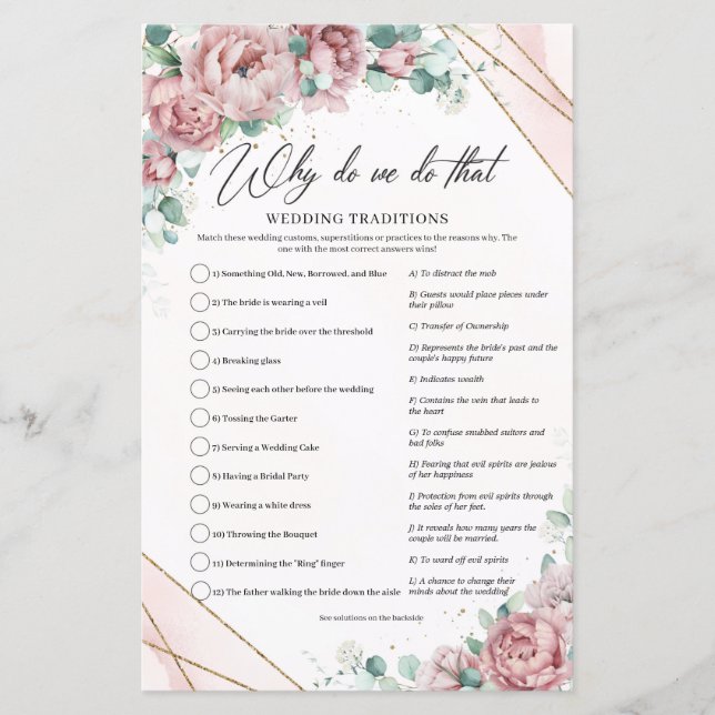 Blush rosas de ouro de eucalipto Por que fazemos i (Frente)