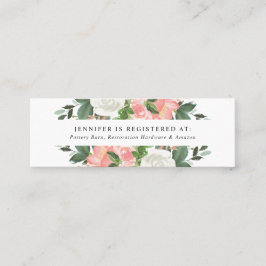 Blush Spring Floral | Cartões de Lista de Presente