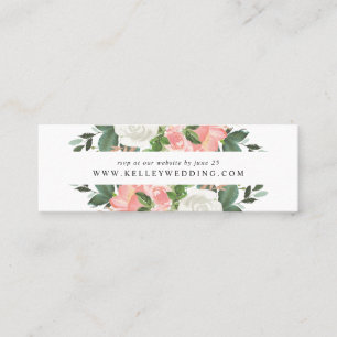 Blush Spring Floral   Cartões de Resposta para Sit