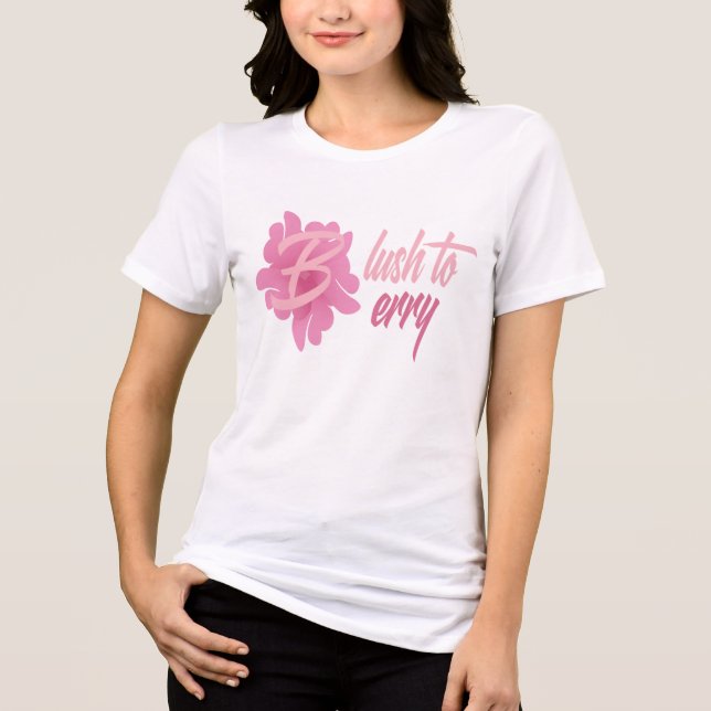 Blush to Berry - Logotipo de Tipografia Floral Min (Frente)