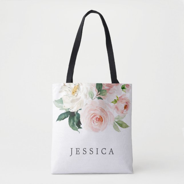 Blush Tote Bag Personalizado de presentes da Bride (Frente)