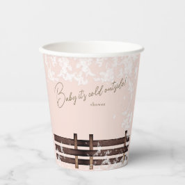 Blush Woodland Baby Está Frio Lá Fora