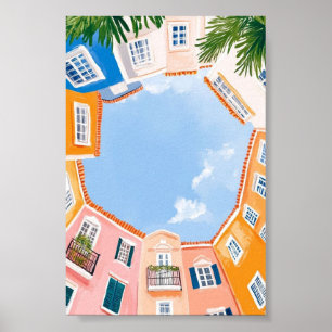 “Blushing Botanica” Poster Floral Arte de Parede E