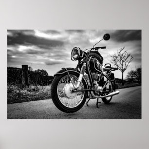 BMW Poster preto e branco