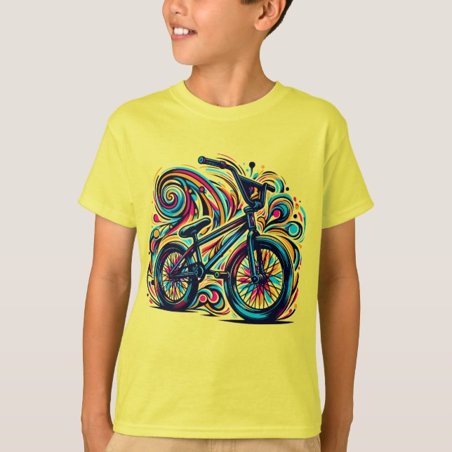 Bmx Flatland - Camisa Da Faculdade Antiga (Frente)