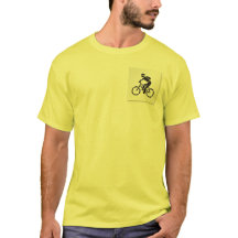 Boa camiseta para escorregar para uma bicicleta.