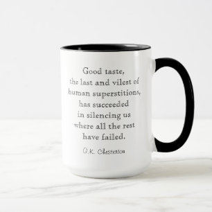 Boa caneca das citações de Chesterton do gosto