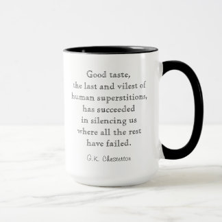 Boa caneca das citações de Chesterton do gosto