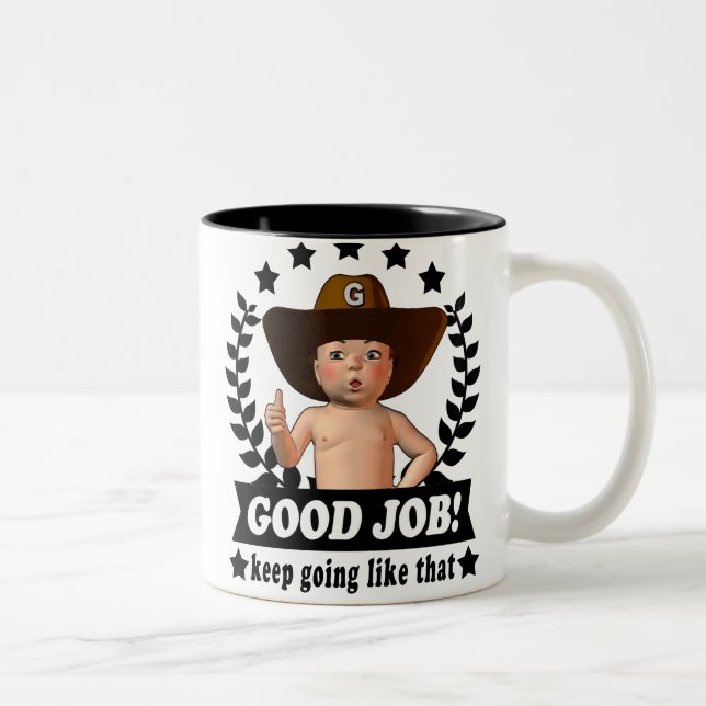 Boa caneca do bebê do trabalho (Direita)