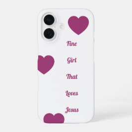 "Boa menina que ama Jesus" Capa de telefone,
