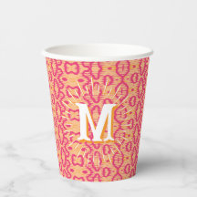 Boa Ripple em Rosa + Laranja Personalizado