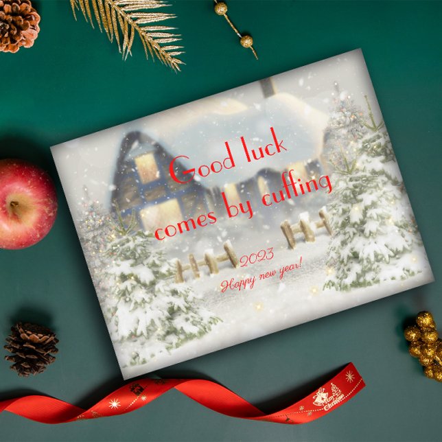 Boa sorte vem algemando o poster de ano novo (Criador carregado)