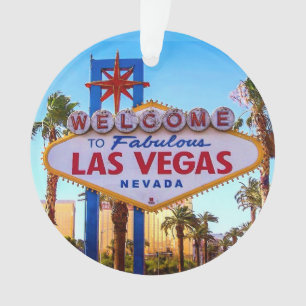 Boa vinda ao ornamento do sinal de Las Vegas