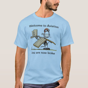 Boa vinda às camisetas engraçadas da aviação