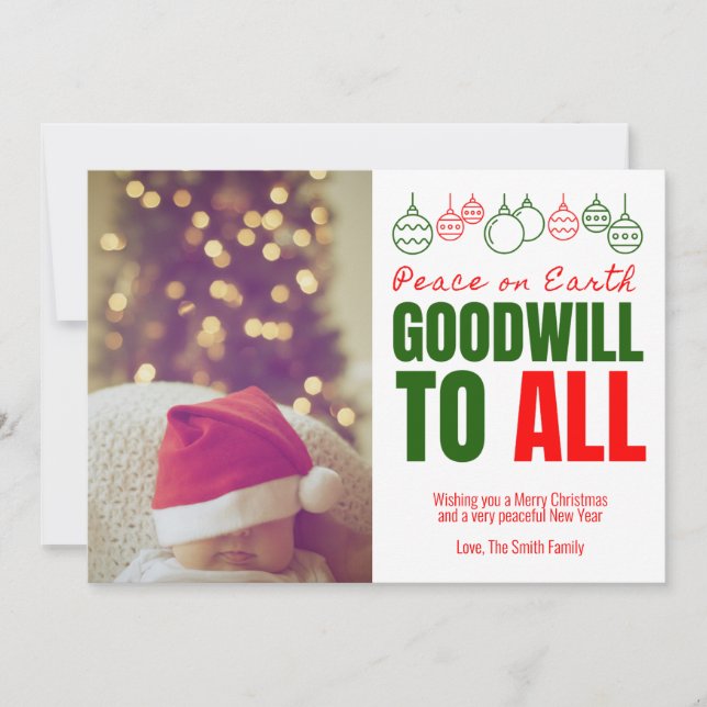 Boa vontade para todos os Cartões com fotos (Frente)