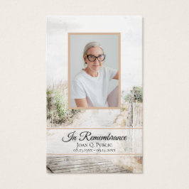 Boardwalk to Beach Funeral Service Memorial Prayer