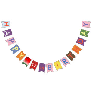boas bandeiras de bunting de 17 anos