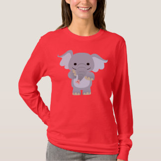 Boas camisetas elefantes de animação
