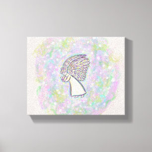 Boas Coisas Angel Painting Canvas Art