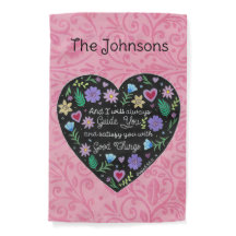 Boas Coisas Coração Floral Personalizado