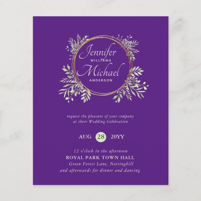 Boas Convocações para o Casamento Vergal (Frente)