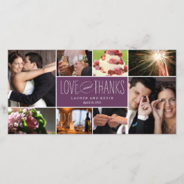 Boas Memórias Casamento Obrigado Cartões com fotos