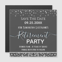 Boas Retiradas Prata Confetti Salvar Data