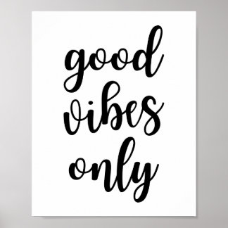 Boas Vibes Apenas Poster