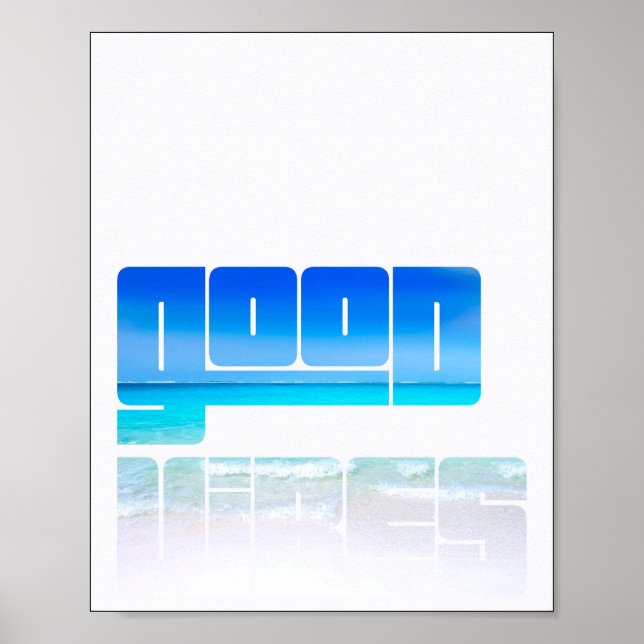 Boas Vibes Desaparecem para Ondas Poster (Frente)