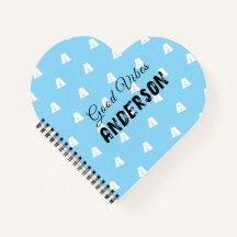 Boas Vibrações Monograma Com Nome Azul